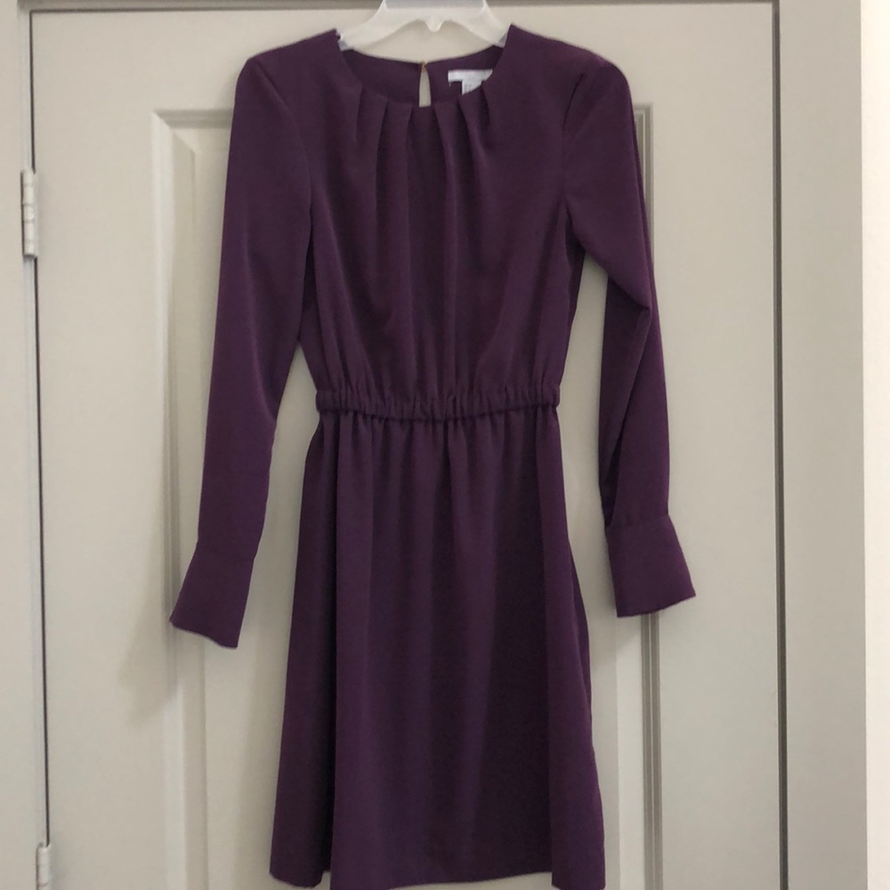 H&M Long-sleeved Purple Dress